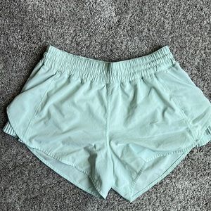 Green lululemon shorts